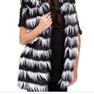 Faux fur vest